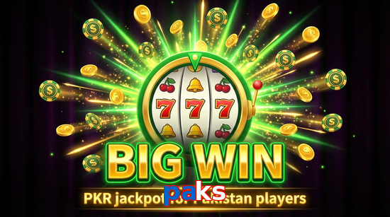 Big win animation on Paks slot game